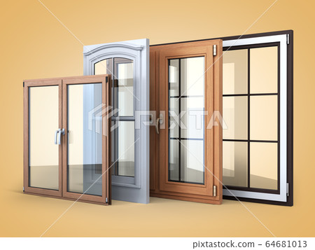 Different tipes of window sale promotion 64681013
