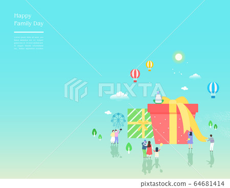 Happy family moon minimalist emotional illustration 4 64681414