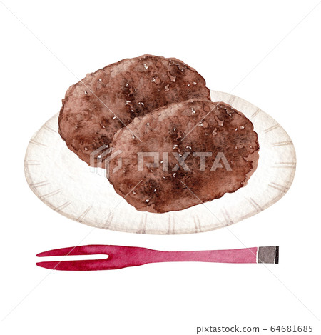 Ohagi Botamochi Japanese confectionery watercolor illustration Ohagi Botamochi Japanese confectionery watercolor illustration 64681685