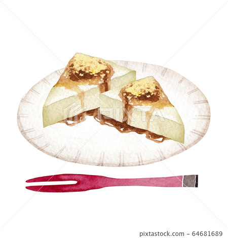 mo口日本糖果水彩插圖 mo口日本糖果水彩插圖 64681689