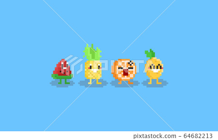 8bit Pixel Fruit 