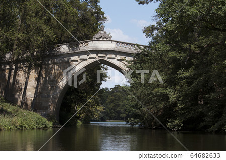 Old Bridge at Laxenburg Castle By The Lake 64682633
