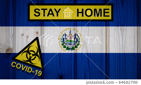 Flag of the El Salvador in original proportions Flag of the El Salvador in original proportions 64682700