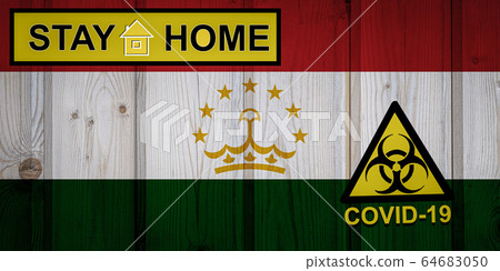 Flag of the Tajikistan in original proportions 64683050