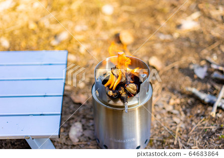 Camping material fire flame flame Camping material fire flame flame 64683864