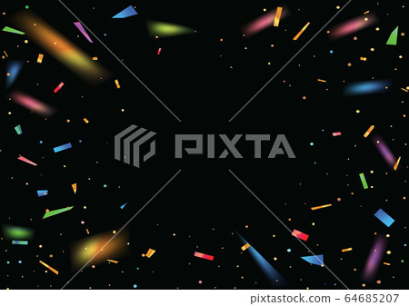 Black blank party template background with 64685207