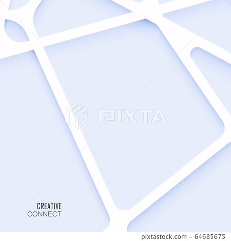 Abstract geometric composition with polygons lines and shadow Abstract geometric composition with polygons lines and shadow 64685675