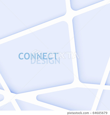 Abstract geometric composition with polygons lines and shadow 64685679