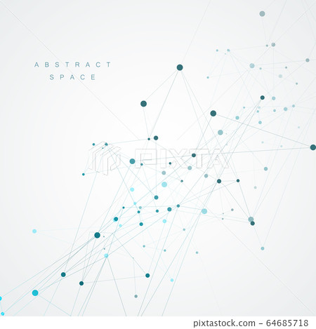 Vector molecule background and blue connection... - Stock Illustration ...