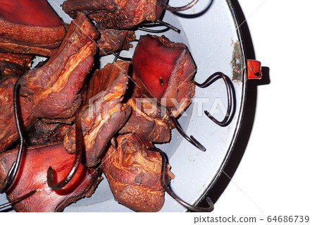 smoked meat isolated smoked meat isolated 64686739