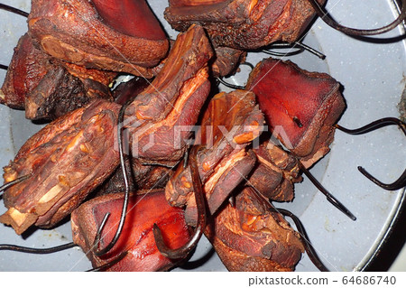 smoked meat as nice background smoked meat as nice background 64686740