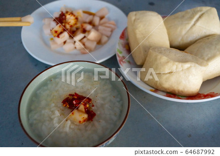 Breakfast in Danba Koi Village, Kham Region, Tibet 64687992