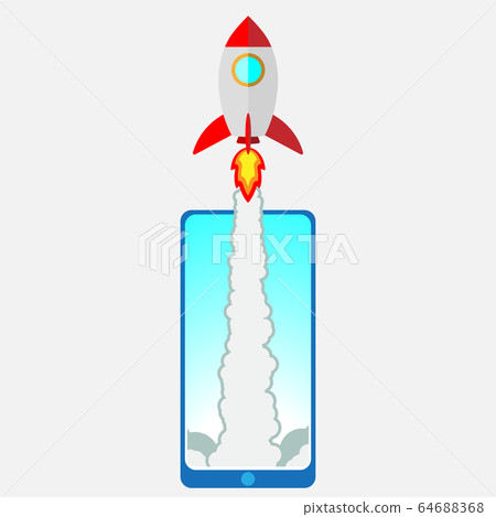 Flat style rocket Flat style rocket 64688368