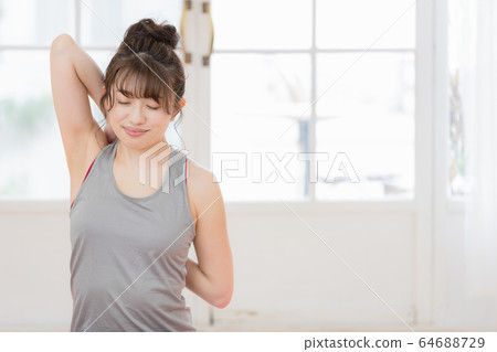 Women yoga fitness 64688729