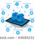 Internet networking concept and 5G technology 64689232