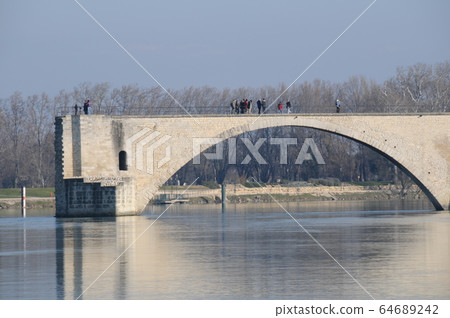 France, Avignon, Saint-Benezee bridge 64689242