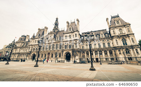 Paris City Hall Sepia Paris City Hall Sepia 64690650