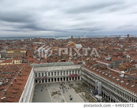 View over St. Mark's Square in Venice 64692072
