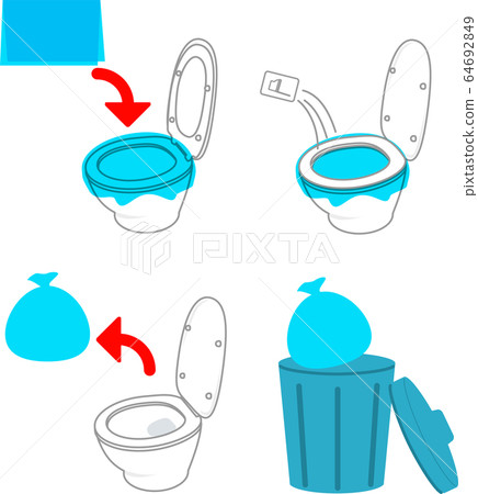 In case of disaster, etc. Explanation of simple toilet (Coagulant Ver) 64692849