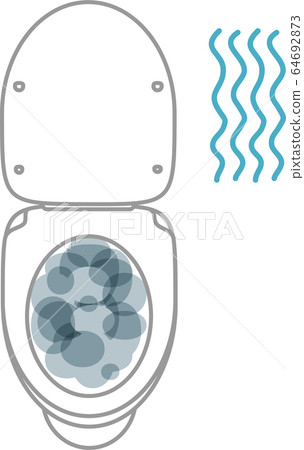 Illustration of a clogged toilet Illustration of a clogged toilet 64692873
