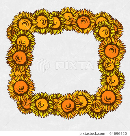 Background material designed with a sunflower motif Background material designed with a sunflower motif 64696520