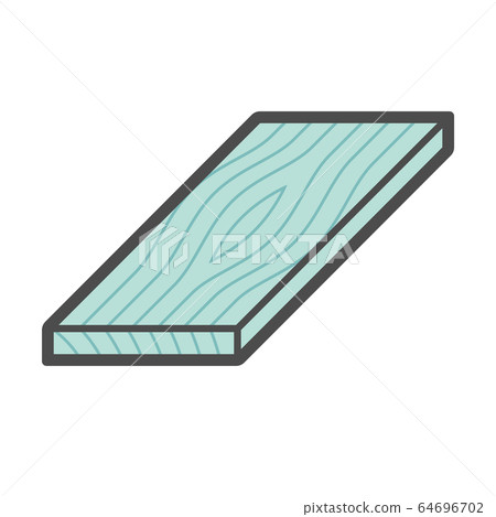 Wood floor construction material vector icon Wood floor construction material vector icon 64696702