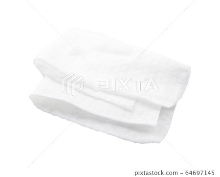 Wet antibacterial wipes isolated on a white Wet antibacterial wipes isolated on a white 64697145