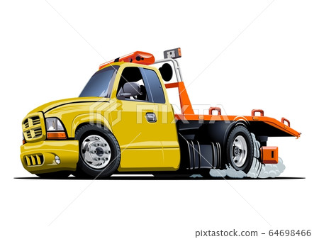 Cartoon tow truck Cartoon tow truck 64698466