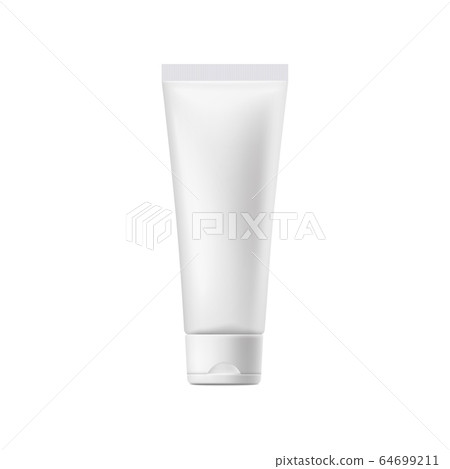 Download Mockup Cosmetic Cream Or Gel White Tube Stock Illustration 64699211 Pixta PSD Mockup Templates