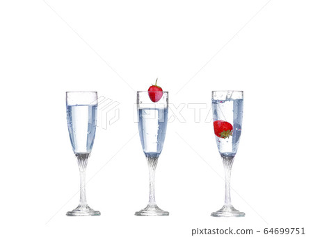 collage Glass of water isolated on a white collage Glass of water isolated on a white 64699751