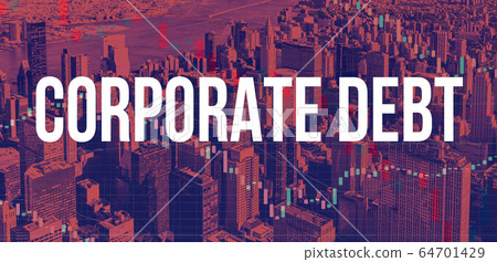 Corporate Debt theme with New York City skyscrapers Corporate Debt theme with New York City skyscrapers 64701429