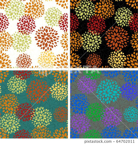 Decorative floral pattern. Spring blossom. Abstract fabric texture. Vector floral background Decorative floral pattern. Spring blossom. Abstract fabric texture. Vector floral background 64702011