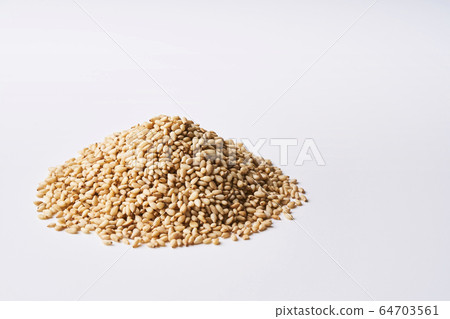 Mounted sesame seeds on Mt. Fuji 64703561