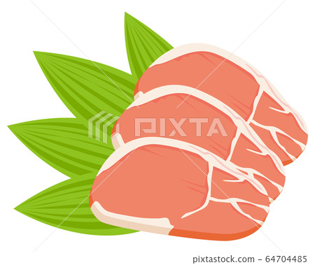 Pork pork loin thick slices 64704485