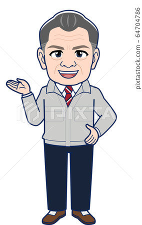 現場主管和工廠經理的插圖 64704786