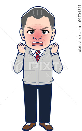 Illustration of site supervisor and factory manager Illustration of site supervisor and factory manager 64704841