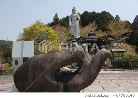 Tsubo-Han-ji寺（南Hokke-寺）Tenku Torai大觀音石像和微粒 64706146