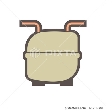 Air conditioner and air compressor part vector Air conditioner and air compressor part vector 64706381