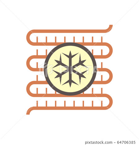 Air conditioner and air compressor part vector 64706385