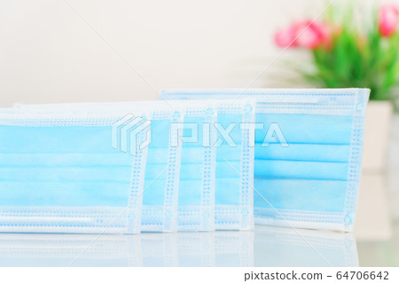 Medical masks agent white background 64706642