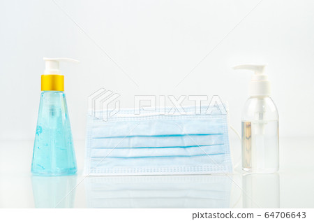 Medical face masks, Surgical mask and Alcohol gel 64706643
