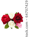 Arrangement of roses (vertical) (cutout) (Papa Meian, Virgo, Christian Dior, etc.) 64707429