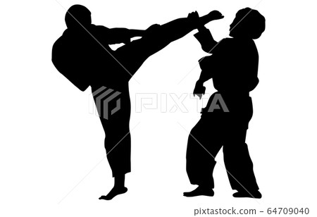 Sport silhouette karate 4 Sport silhouette karate 4 64709040