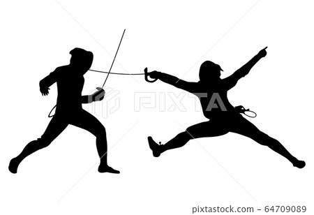 擊劍運動剪影1 擊劍運動剪影1 64709089