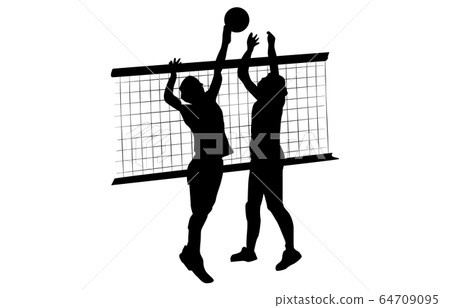 Sport silhouette volleyball 16 Sport silhouette volleyball 16 64709095