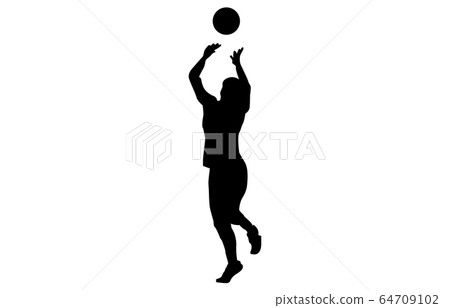 Sport silhouette volleyball 9 64709102