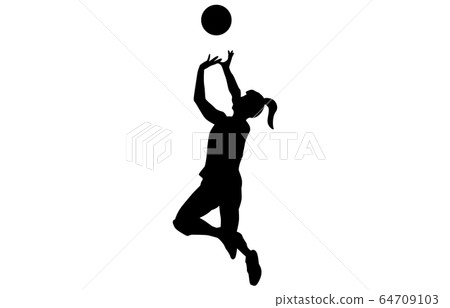 Sport silhouette volleyball 10 Sport silhouette volleyball 10 64709103