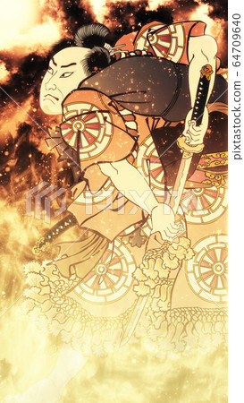 Ukiyo-e samurai 19 flame version 64709640