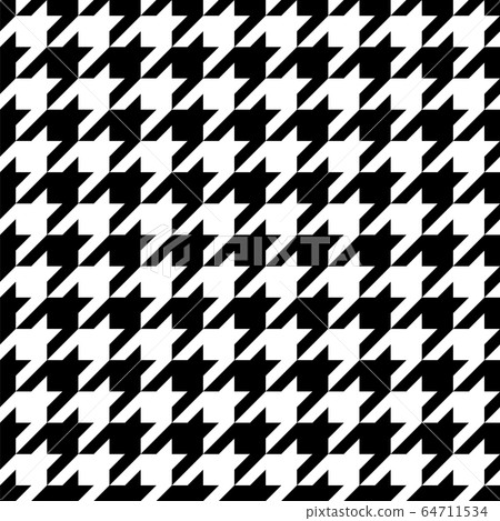 Black and white pattern Houndstooth seamless pattern black and white Black and white pattern Houndstooth seamless pattern black and white 64711534