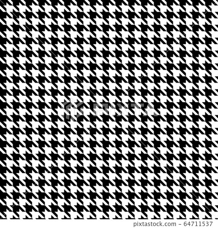Black and white pattern Houndstooth seamless pattern black and white Black and white pattern Houndstooth seamless pattern black and white 64711537
